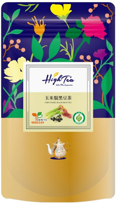 High Tea 伂橙 玉米鬚黑豆茶, 3g, 12包, 1袋