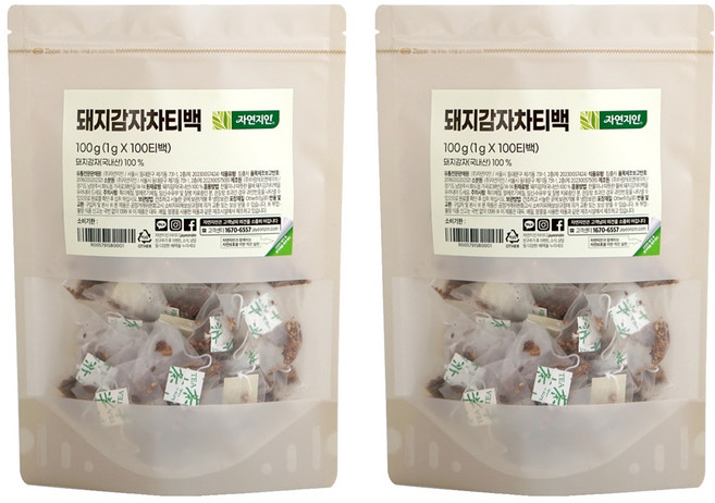 자연지인 돼지감자차티백, 1g, 100개입, 2개