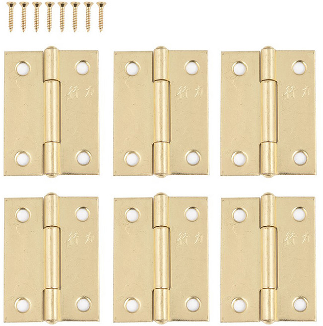 소가구 경첩 힌지 6p 세트 골드, 1세트