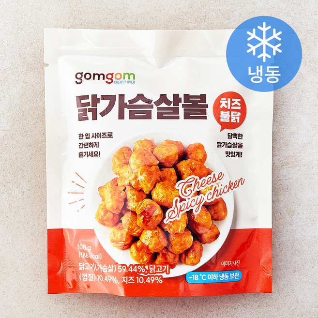 곰곰 닭가슴살볼 치즈불닭, 100g, 1개입, 1개