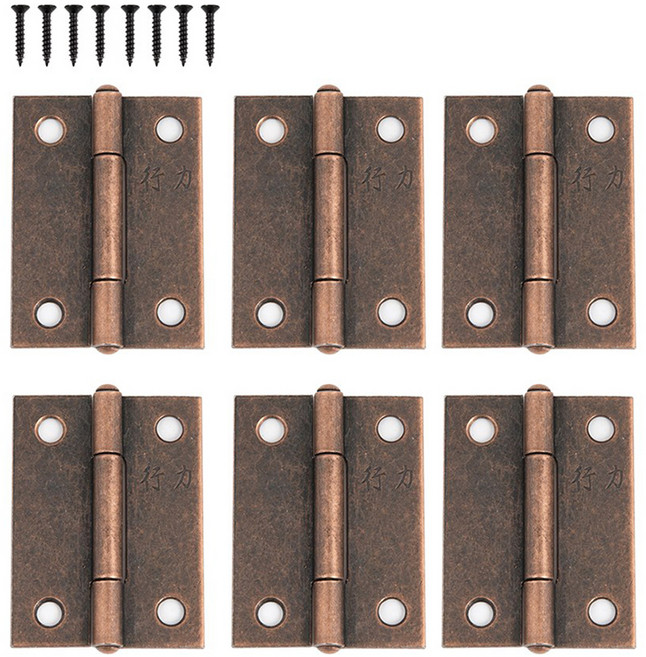 소가구 경첩 힌지 6p 세트 앤틱브론즈, 1세트