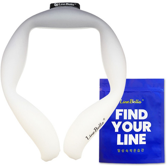 라인벨라 러닝 아이스 야광 넥쿨러, 블랙, 1개