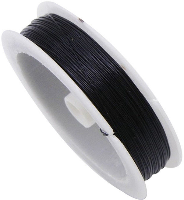 마다꾸미 컬러 공예철사 0.4mmx50m, 11 블랙, 1개