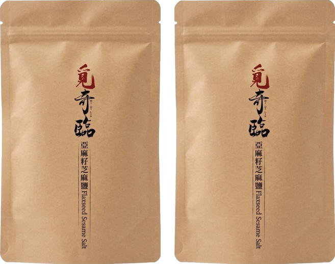 MI QI LIN 覓奇臨 亞麻籽芝麻鹽, 100g, 2個