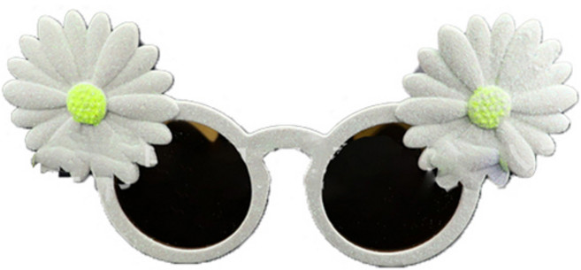 미미파티 인싸템 파티 안경, 라임 데이지, 1개