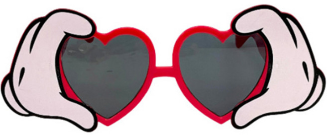 미미파티 인싸템 파티 안경, 손 하트, 1개