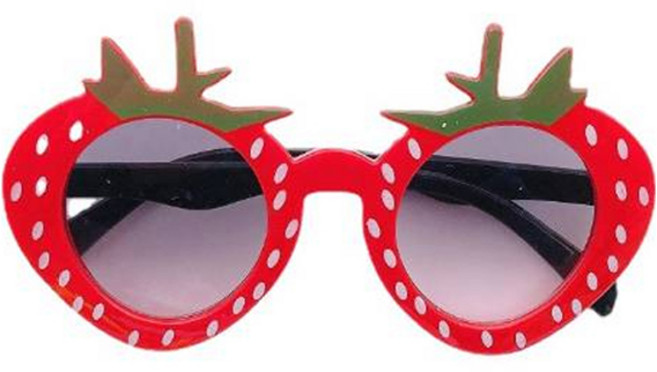 미미파티 인싸템 파티 안경 생일 셀프 촬영 소품 선글라스, 딸기, 1개