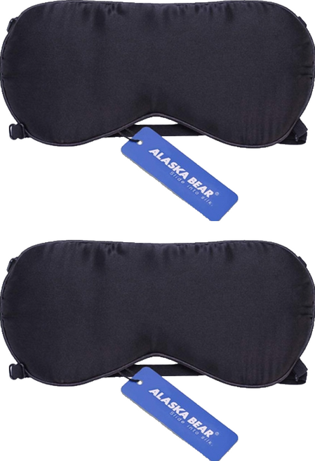 알래스카베어 수면실크안대 고급형, 1개입, 2개