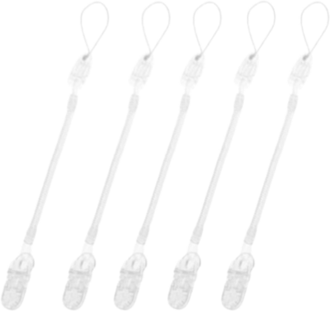 스타리움 다용도 간호사 스프링 집게줄, 화이트, 5개