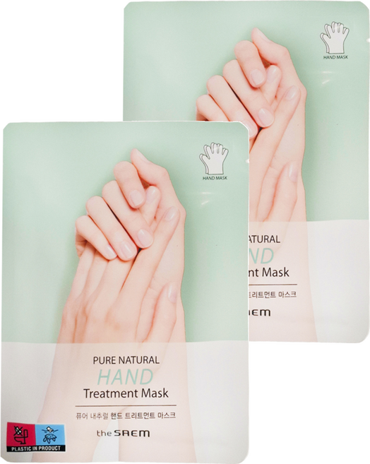 The Saem 得鮮 護手膜 2入 Set Pure Natural Hand Treatment Mask, 16g, 2包