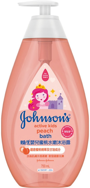 Johnson's 嬌生 嬰兒蜜桃水嫩沐浴露, 750ml, 1瓶