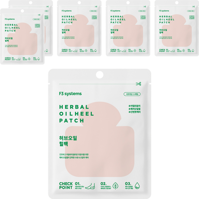 에프쓰리시스템즈 허브오일 힐팩 힐패치, 6개, 4개입