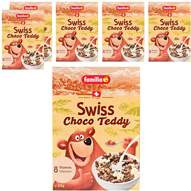 패밀리아 스위스 초코 시리얼, 250g, 6개