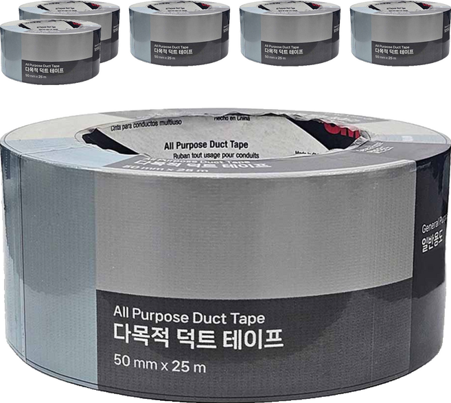 쓰리엠 다목적 덕트 테이프 은색, 6개