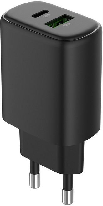 모잇 25W PD 3.0 PPS GaN 2 2포트 초고속충전기, 블랙, 1개