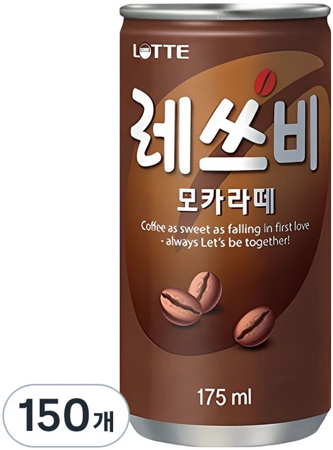 레쓰비 모카라떼, 175ml, 150개 - 쿠팡