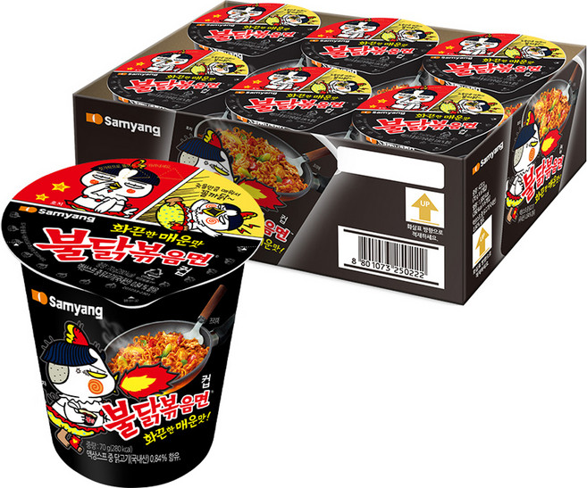 불닭볶음면 소컵 70g, 6개