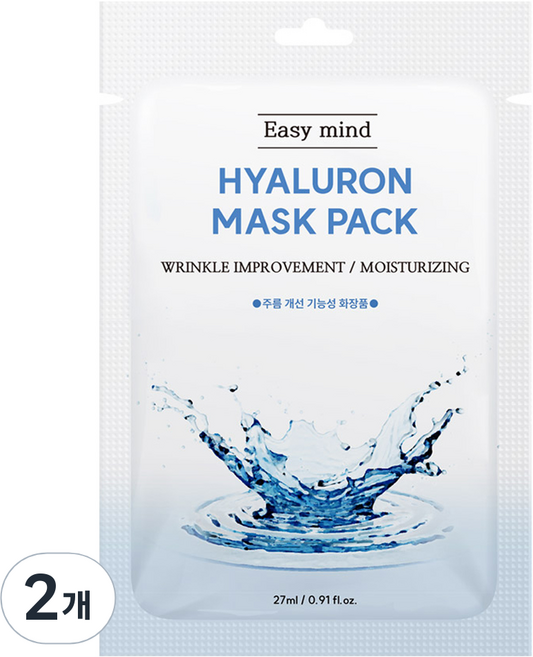 이지마인드 주름개선 히알루론 마스크팩, 2개, 10개입