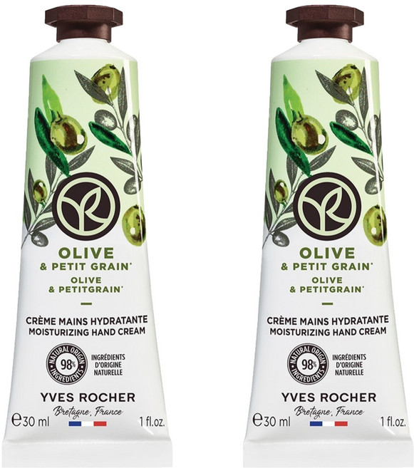 YVES ROCHER 伊夫黎雪 舒緩護手霜 橄欖苦橙葉, 30ml, 2個