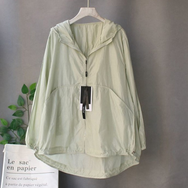 아뗄릭 빅사이즈 후드 바람막이 자켓 03594