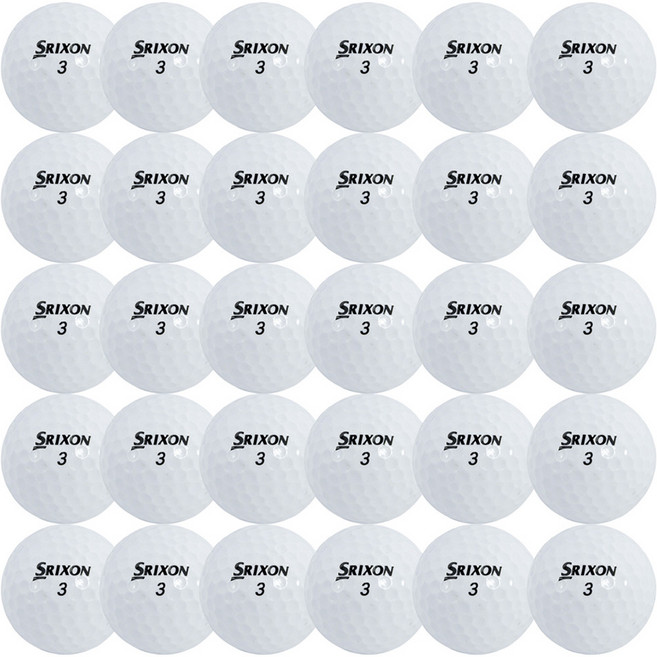 스릭슨 혼합 골프공 로스트볼 A, 화이트, 30개