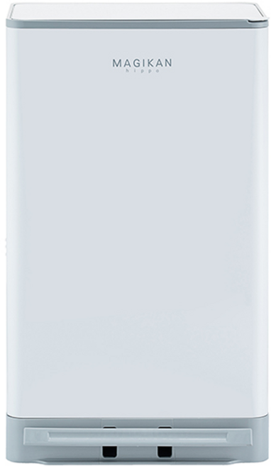 매직캔 히포 휴지통, 화이트+그레이