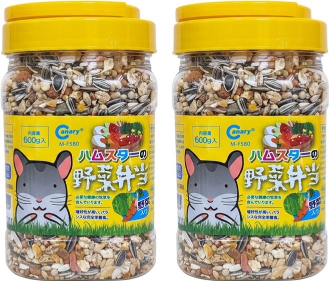 Canary 荷蘭鼠の野菜便當 黃便當 M-F580, 600g, 2罐