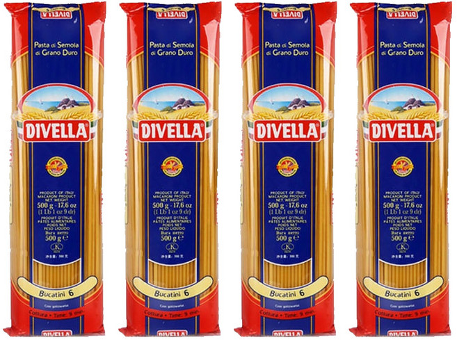 DIVELLA 德威樂 吸管麵, 500g, 4個