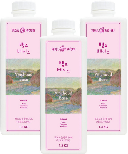 서울팩토리 뱅쇼베이스, 1.3kg, 3개