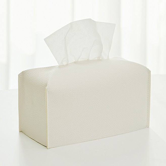 코멧 레더 티슈 케이스, 화이트