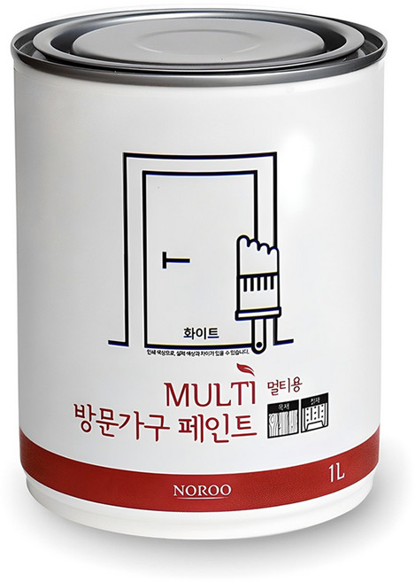 노루페인트 방문가구용, 화이트, 1L, 1개