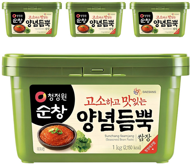 청정원 순창 양념듬뿍 쌈장, 1kg, 4개