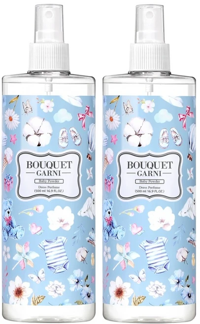 부케가르니 딥퍼퓸 섬유향수, 베이비파우더, 500ml, 2개 - 쿠팡