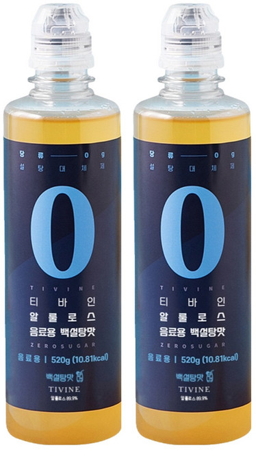 티바인 알룰로스 음료용 백설탕맛, 520g, 2개