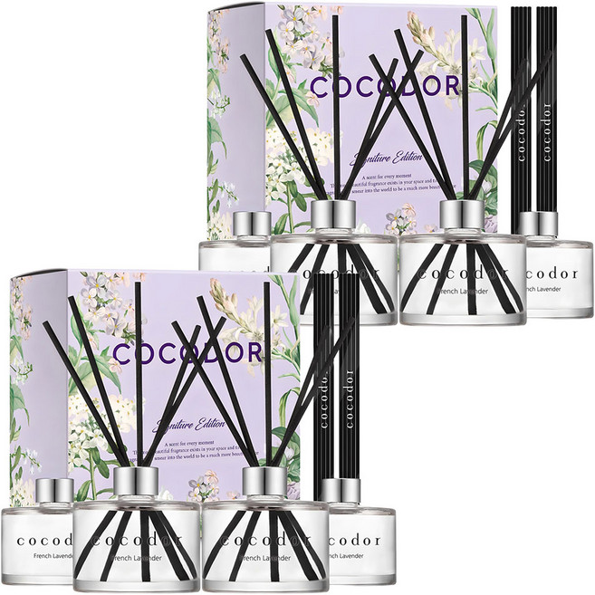 코코도르 시그니처 디퓨저, 프렌치라벤더, 200ml, 8개