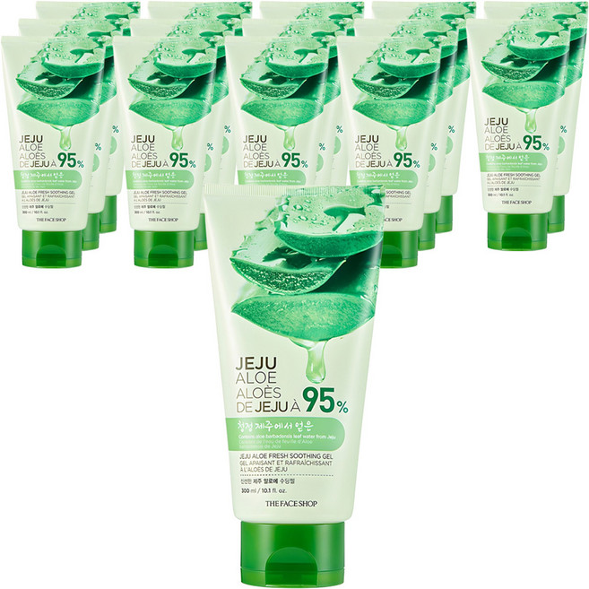 더페이스샵 신선한 제주 알로에 수딩젤, 300ml, 15개