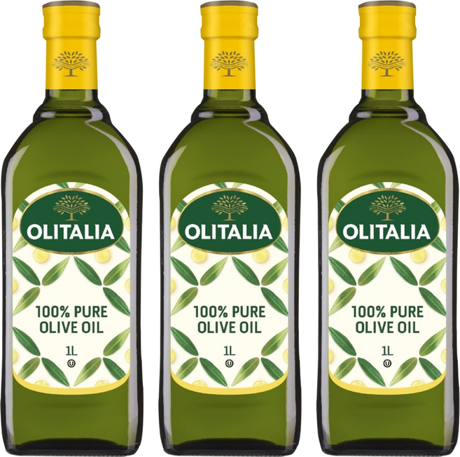OLITALIA 奧利塔 純橄欖油, 1L, 3瓶