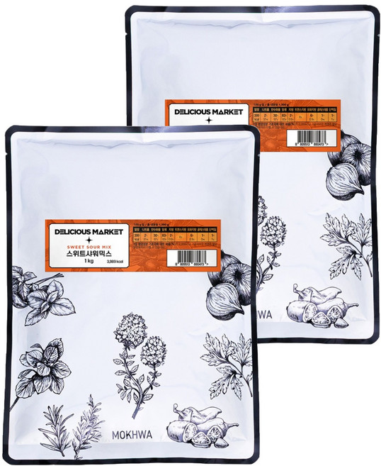 美味市場糖醋混合調味包, 1kg, 2個