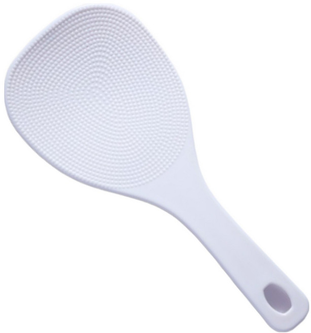 데일리픽 밥알이 붙지않는 앰보싱 위생 밥주걱, 1개