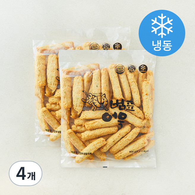 범표어묵 상보 어묵 (냉동), 800g, 4개