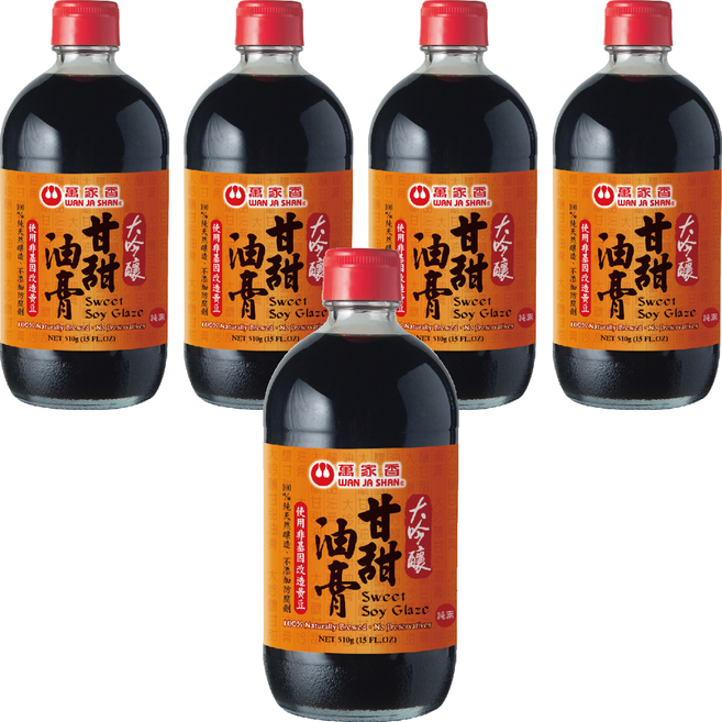 萬家香 大吟釀甘甜油膏, 510g, 5瓶