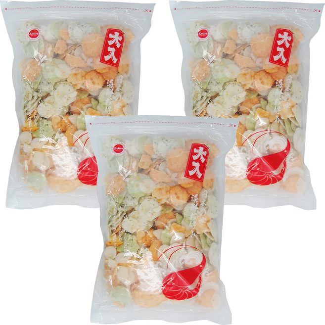 Zelico 鈴木榮光堂 海鮮蝦餅, 300g, 3包