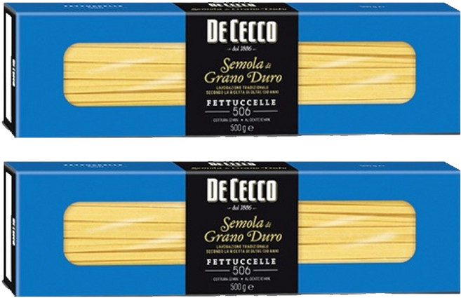데체코 구르메 페투치네 스파게티면, 500g, 2개