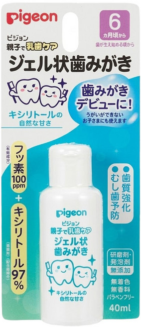 pigeon 貝親 嬰兒液狀防蛀牙膏, 40ml, 1瓶