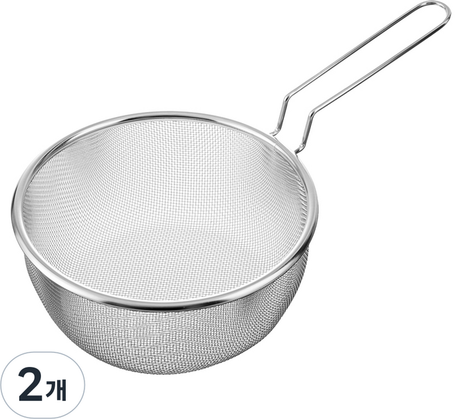 코멧 홈 스테인레스 스틸 깊은 채망, 2개