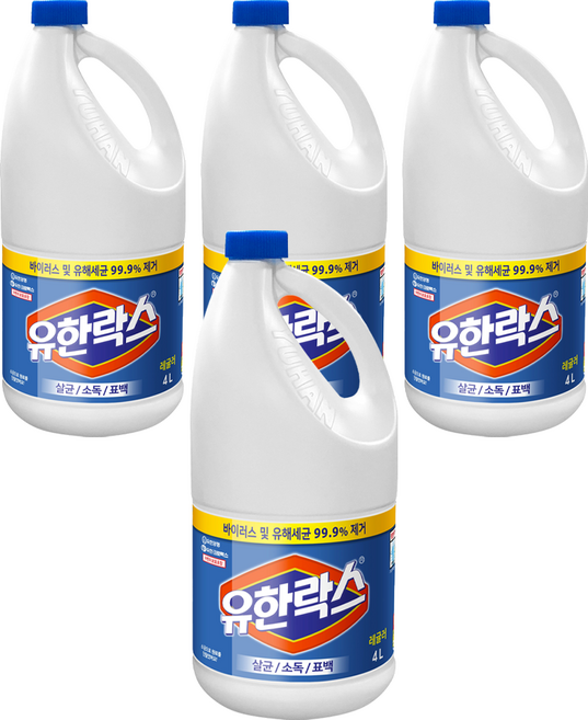유한락스 레귤러, 4L, 4개