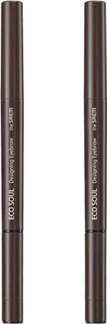 더샘 에코 소울 디자이닝 아이브로우, 흑갈색, 2개