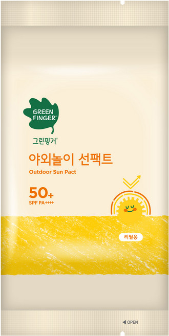 그린핑거 촉촉선팩트 소프트블록 리필, 16g, 1개