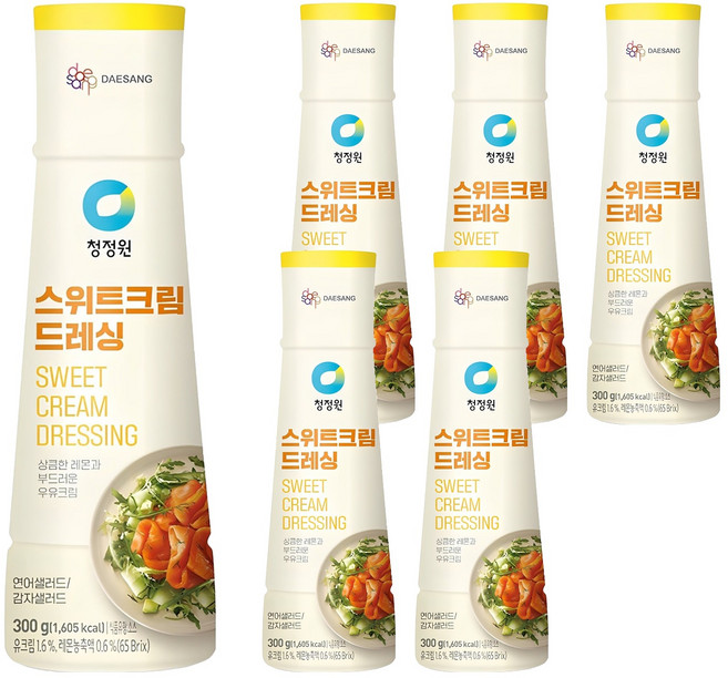 청정원 스위트크림, 300g, 6개