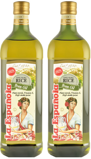 La Espanola 萊瑞 原裝進口100%純玄米油, 1L, 2瓶